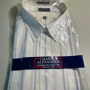 Charles Alexander Big Man’s Dress Shirt size 18 1/2 New with Tags